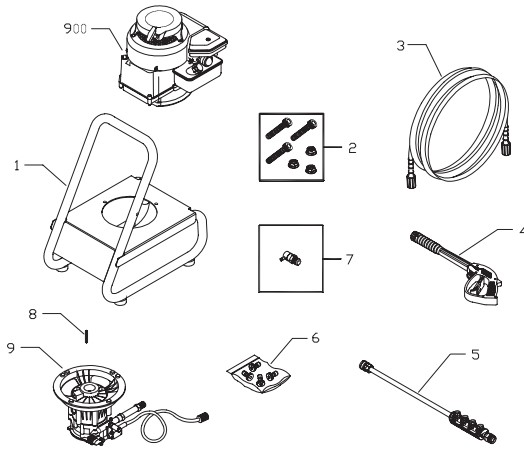 craftsman 020232-0 power washer replacement parts & manual